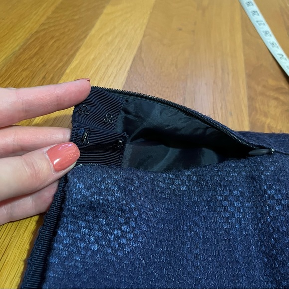 Prada 100% Silk Blue Woven Skirt - Picture 8 of 8